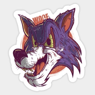 WOLF CARTOONS  Design T-shirt STICKERS CASES MUGS WALL ART NOTEBOOKS PILLOWS TOTES TAPESTRIES PINS MAGNETS MASKS Sticker